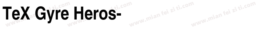 TeX Gyre Heros字体转换